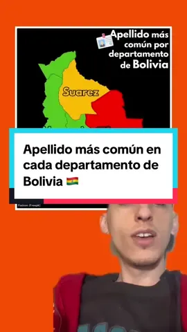 Apellido más común en cada departamento de Bolivia 🇧🇴 #greenscreen 