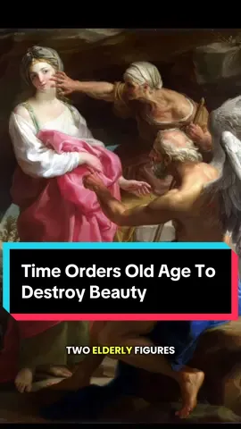 The meaning behind this allegorical painting. Painting: ‘Time Orders Old Age To Destroy Beauty,’ by Pompeo Girolamo Batoni, 1746 #art #aging #arthistory #historyofart #painting 