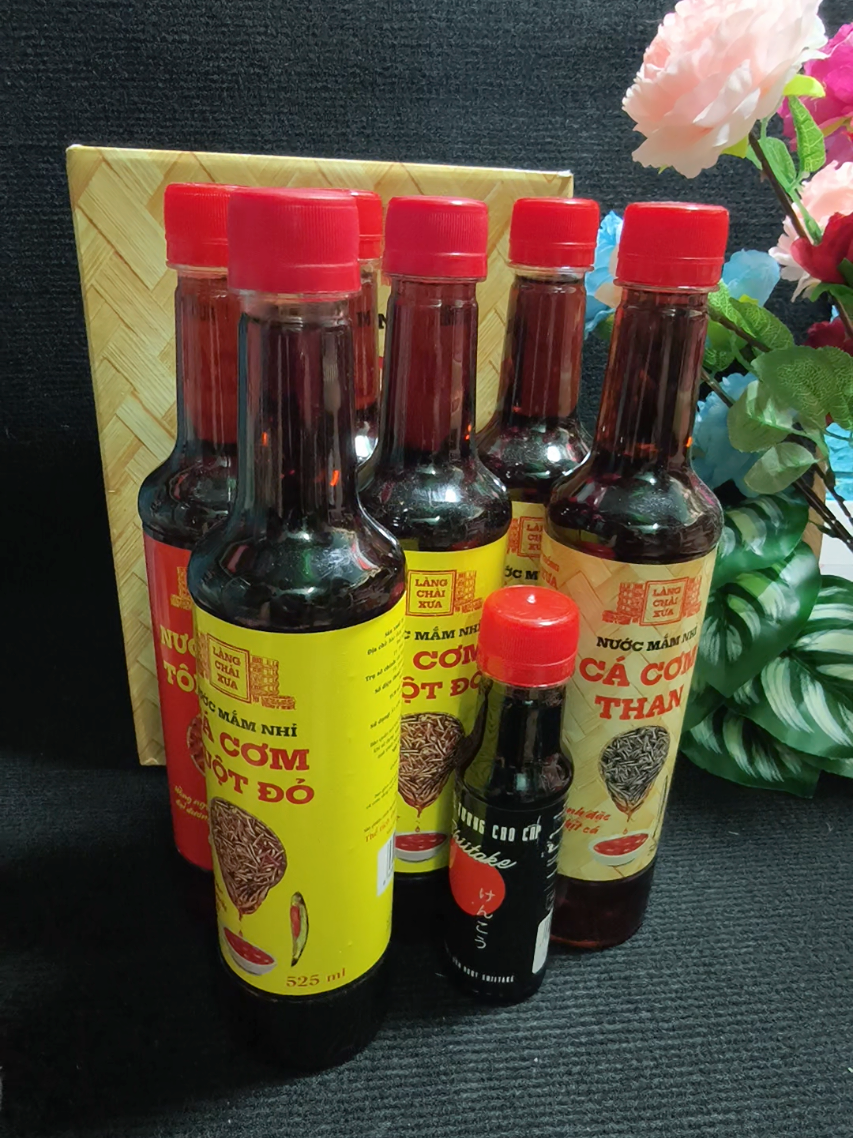 Thùng 6 chai nước mắm nhỉ thượng hạng Làng Chài Xưa mix 3 vị Tặng 1 chai nước tương 125ml #nuocmamtruyenthong #nuocmamlangchaixua #nuocmamnhi #langchaixua #thichmuasam038 