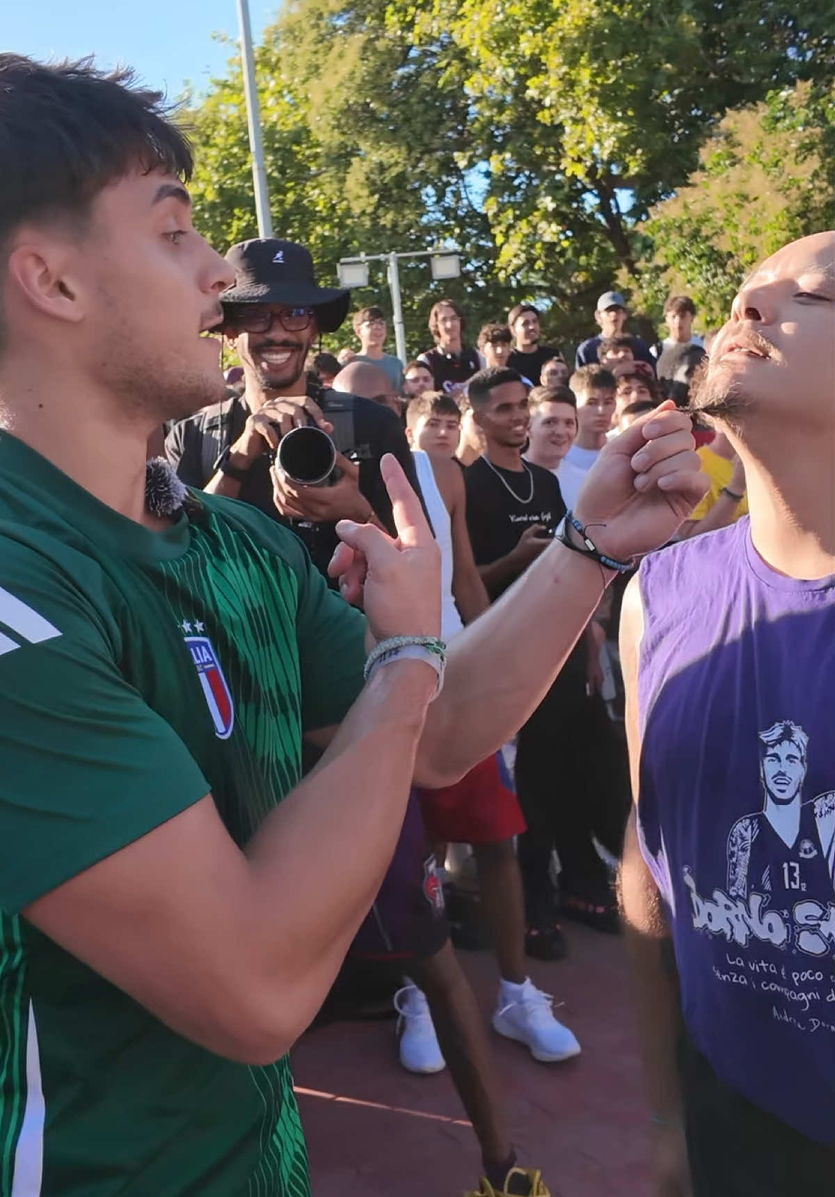1v1 With Italian Mr Clean Got TOO WEIRD… So I Cooked Him 🇮🇹🍝 #streetball #basketball #mattkiatipis 