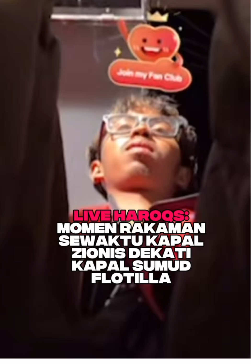 Momen rakaman sewaktu Kapal Tentera Zionis datang ke kapal @haroqs Allahuakbar.. Hasbunallah Wanikmal Wakil 😭 #sharERA