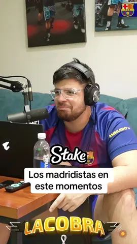 Los madridistas en estos momentos #lacobra #realmadrid #futbol #argentina #streamer 