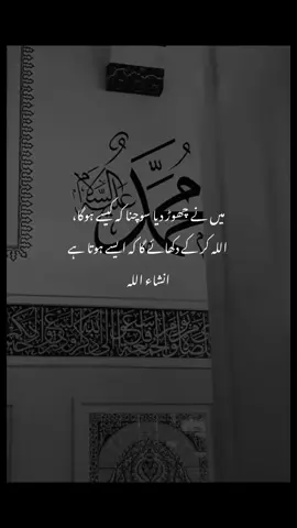 میں نے چھوڑ دیا سوچنا کہ کیسے ہوگا، اللہ کر کے دکھائے گا کہ ایسے ہوتا ہے انشاء الله