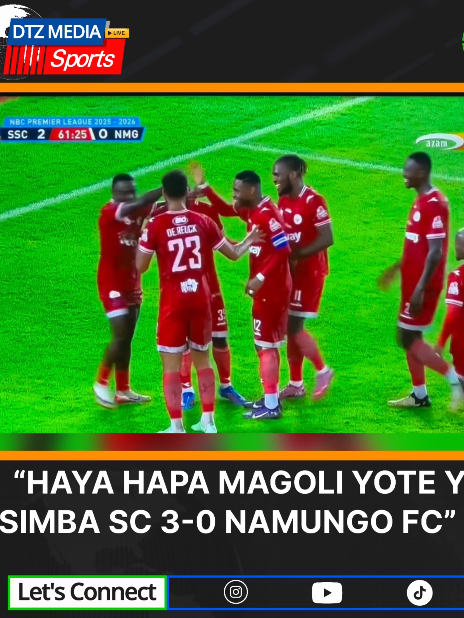 HAYA HAPA MAGOLI YOTE YA SIMBA SC 3-0 NAMUNGO FC” ⚽🔴