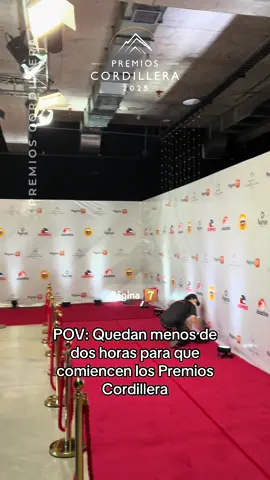 Quedan menos de dos horas para que comiencen los #PremiosCordillera2025 😱😱 Recuerda seguir la transmisión por Página 7.cl ✨🙌🏻