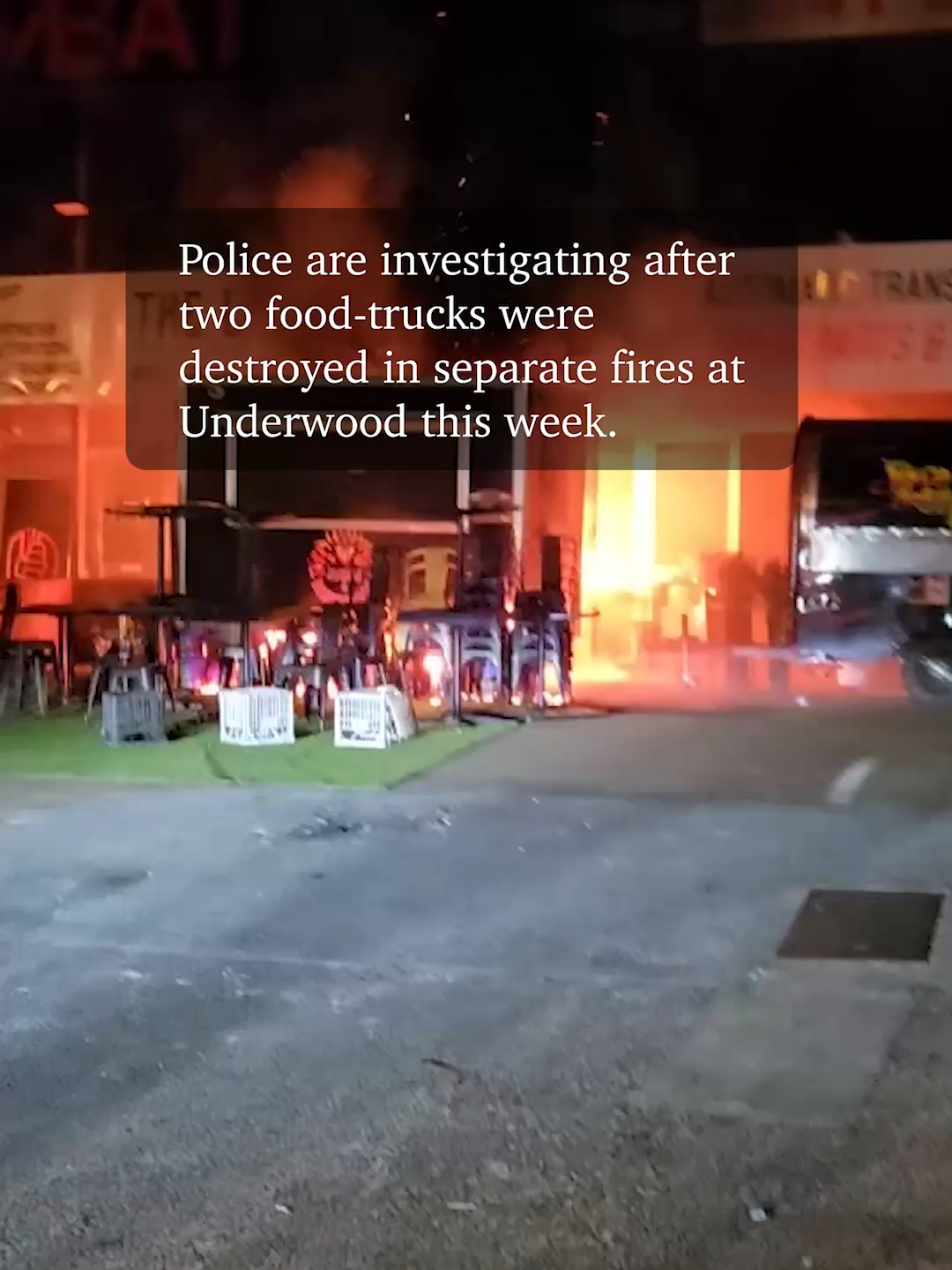 Police are investigating after two food trucks in Logan and a gym were torched in consecutive nights. Full story at link in bio.