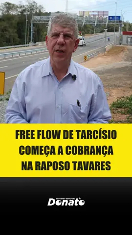 FREE FLOW DE TARCÍSIO COMEÇA A COBRANÇA NA RAPOSO TAVARES 