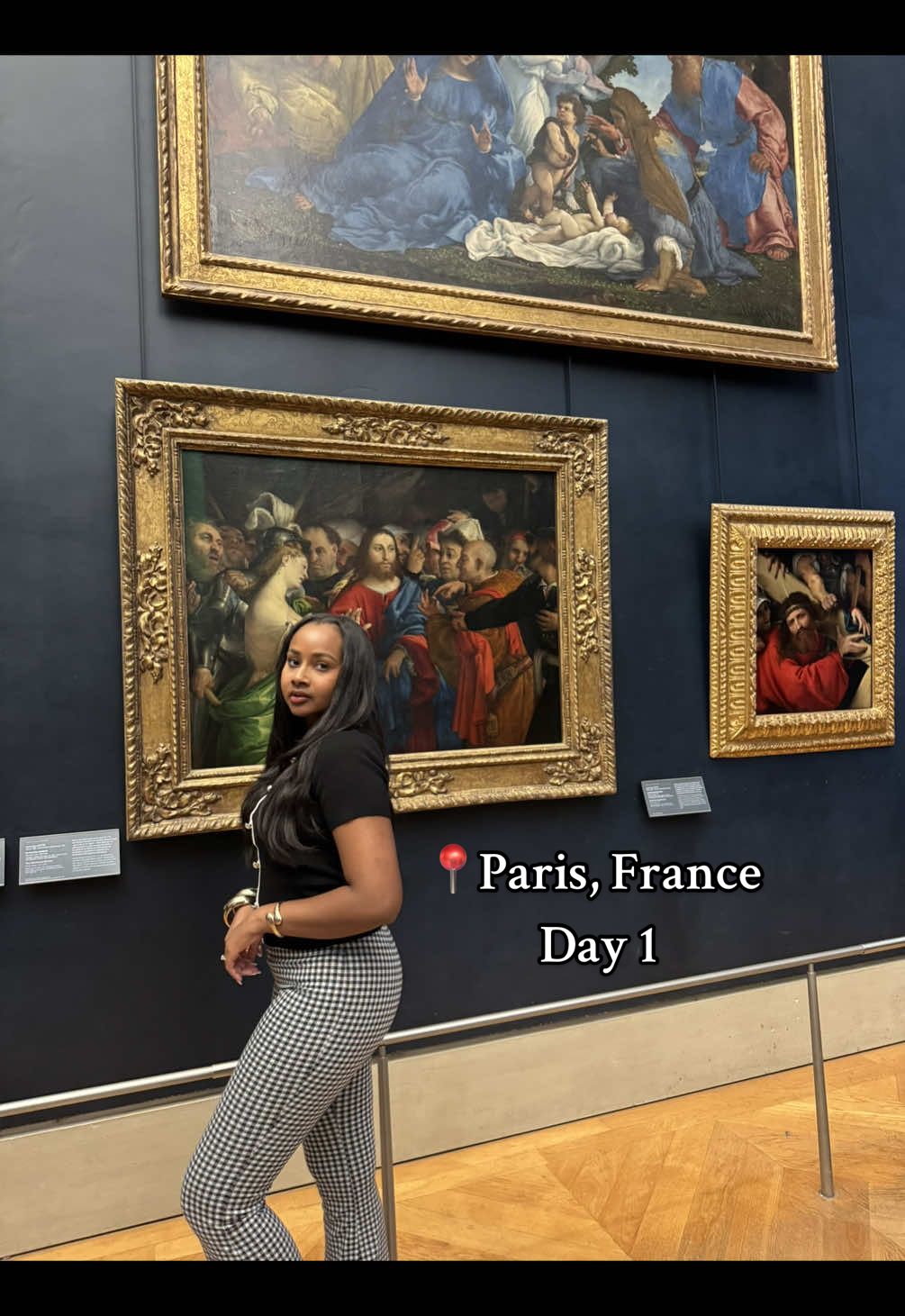 Paris day 1🇫🇷🥖Full vlog on my YouTube: OfficialTyraD #parisfrance🇫🇷 #parisfrance #paristhingstodo #travelvlog #travelwithme #paris #louve #louvemuseum #monalisa #monalisaparis #OOTD #fashion 