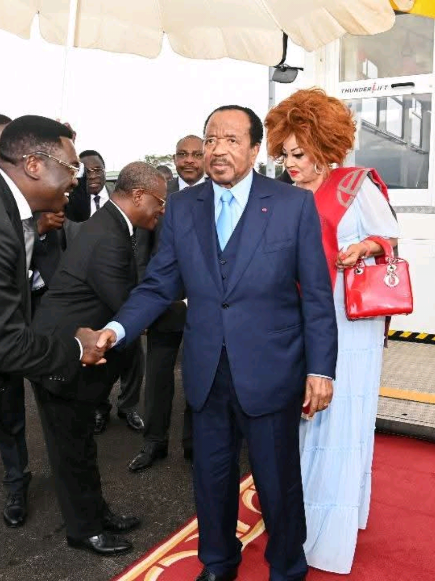 The Presidential Couple is Back in Yaounde. #Biya2025 #PaulBiya #cameroontiktok🇨🇲 