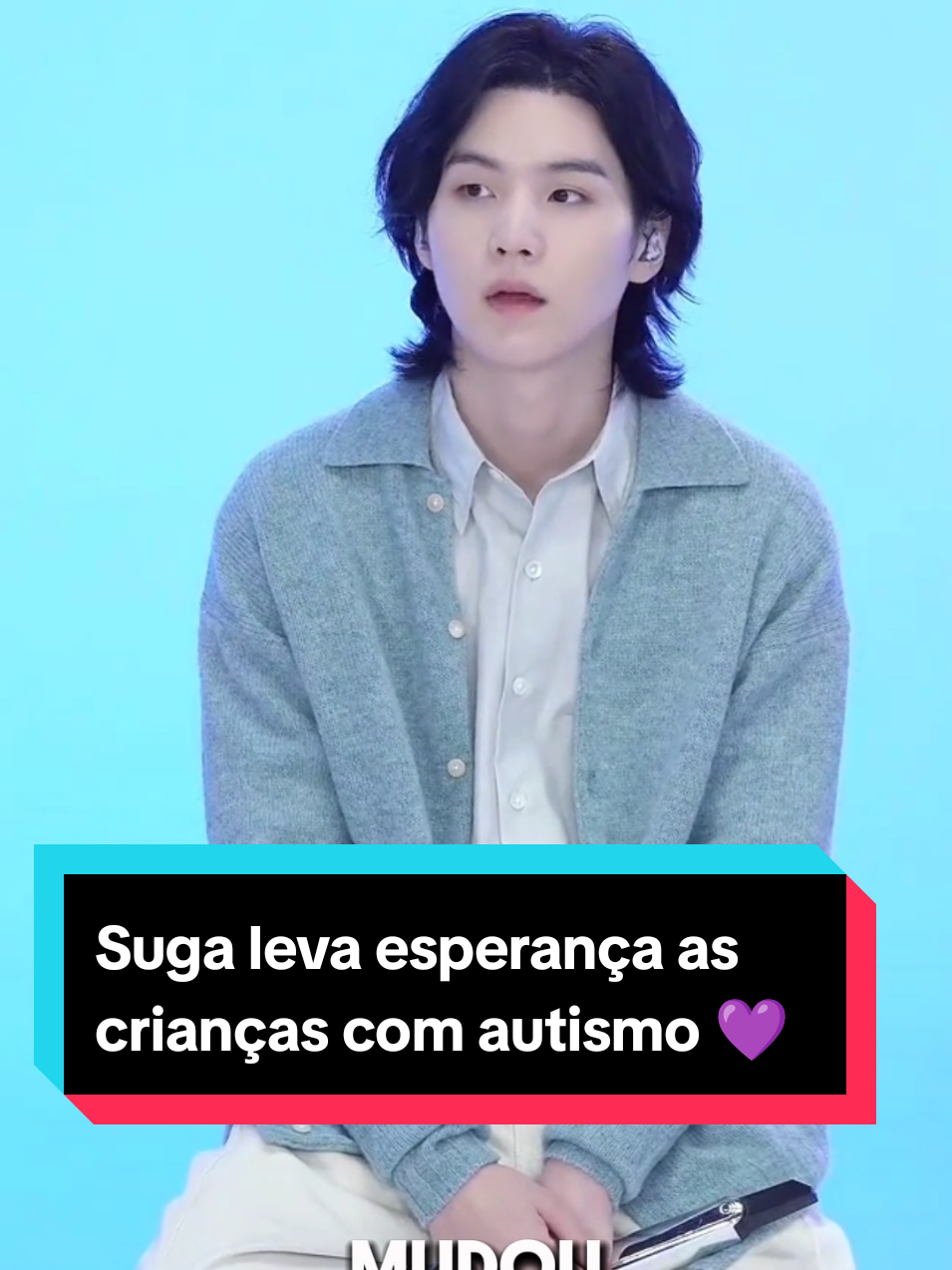 Suga leva esperança as crianças com autismo💜 #sugabts #autismo #yoongi 