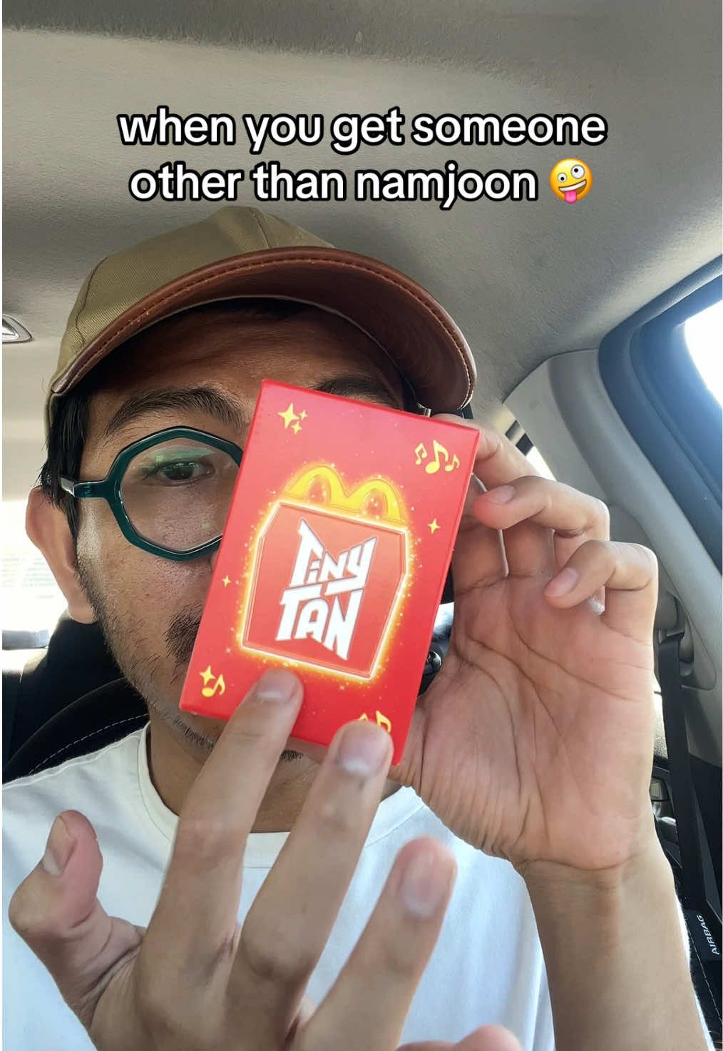 yesssss loving this one and his outfit 😍 lol me back again for another tiny tan btw happy meal, I think I might be obsessed or whatever. 🤷🏽‍♂️ 🏷️: #tinytanbts #bts #btsarmy #jungkookbts #jungkook 