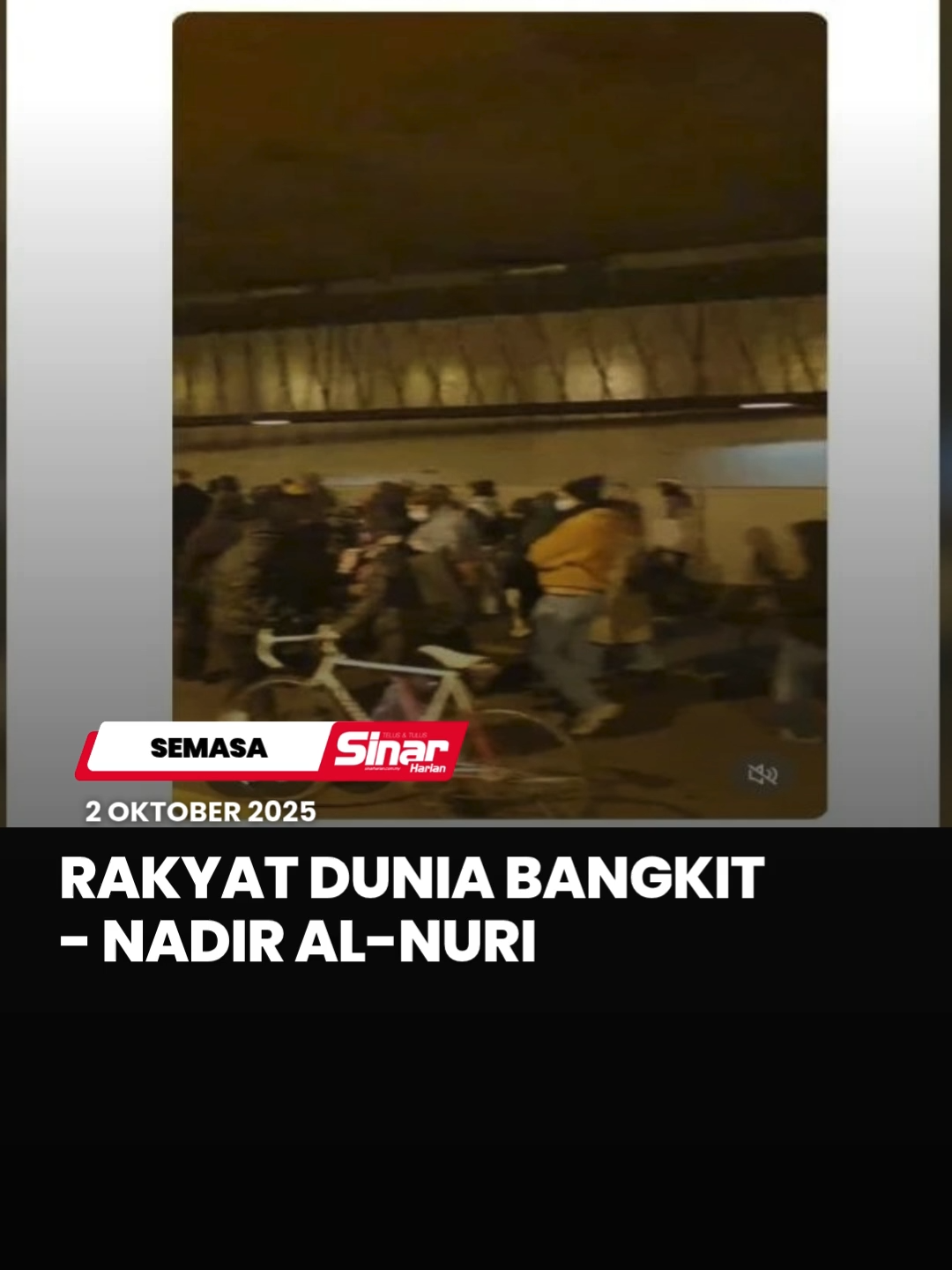 Ketua Pegawai Eksekutif Cinta Gaza Malaysia (CGM), Muhammad Nadir Al-Nuri Kamaruzaman menyifatkan protes yang meletus susulan tindakan terhadap konvoi Global Sumud Flotilla (GSF) sebagai kebangkitan rakyat dunia. “Rakyat dunia sedang bangkit dan mengamuk saat ini kerana peserta GSF disentuh. Eropah khususnya bakal meledak,” katanya dalam hantaran di Threads. #SinarHarian #BeritaSemasa #misikemanusiaan #GSF