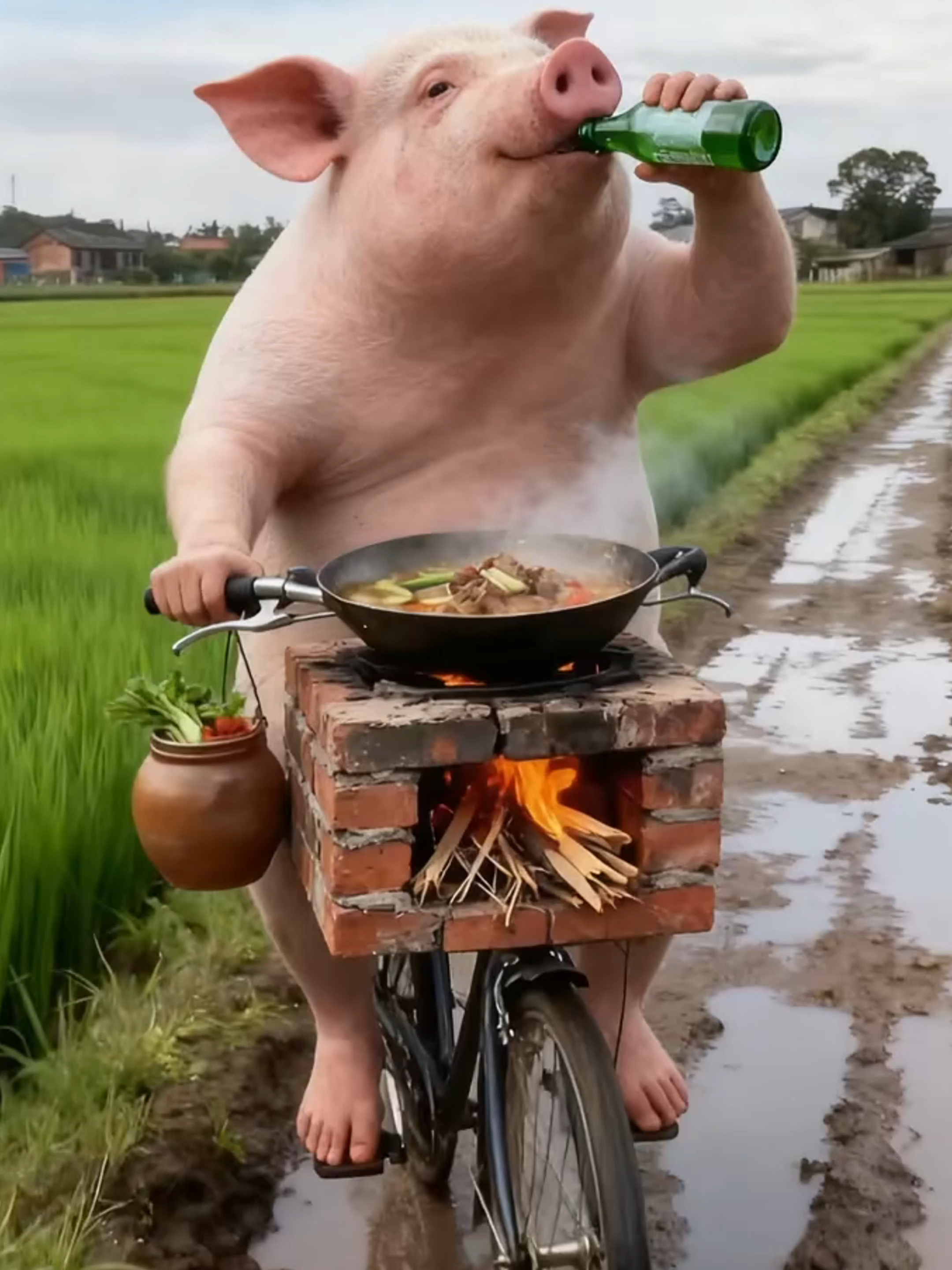 开车不喝酒 #ai #video #tiger #shorts #pig
