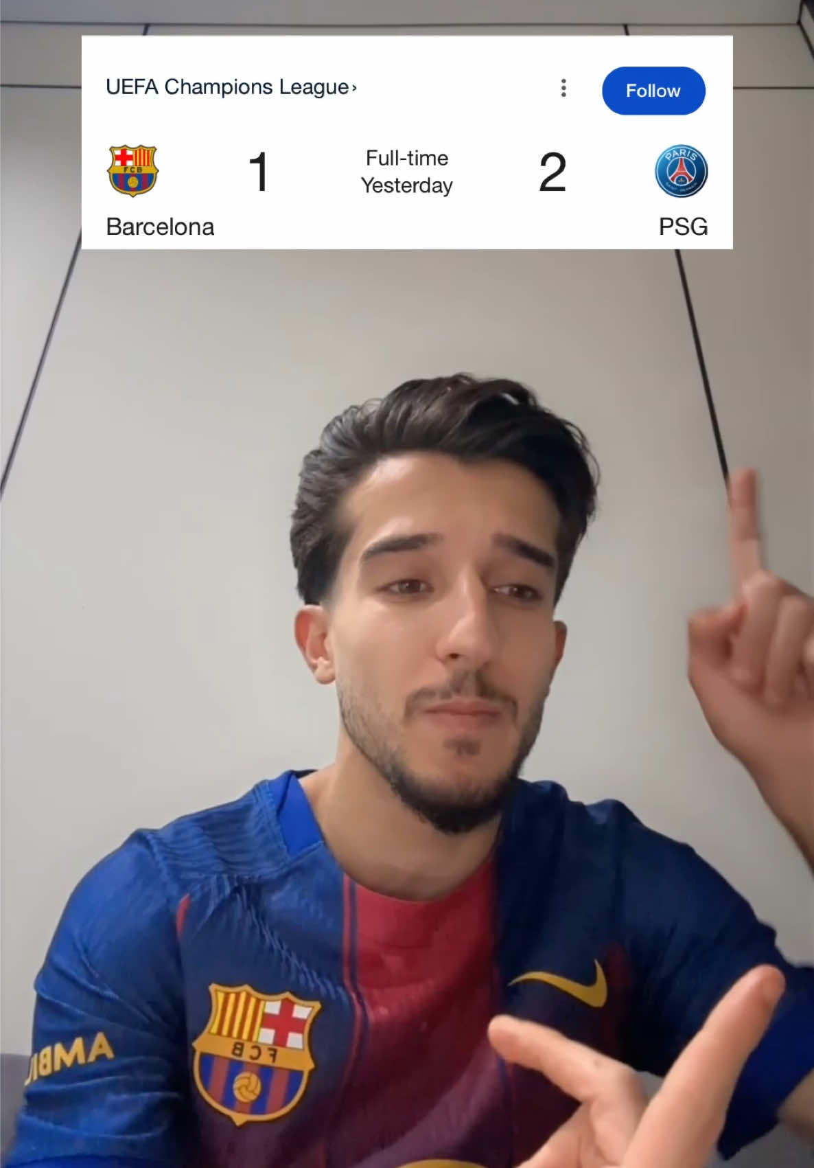 هاردلك بومه💔💙✊🏻 #barcelona #championsleague #psg #xaled19 #raphinha 