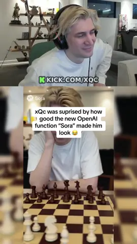 xQc was suprised by how good the new OpenAI function “Sora” made him look 😂 | #xqc #xqclips #kick #sora #fyp 