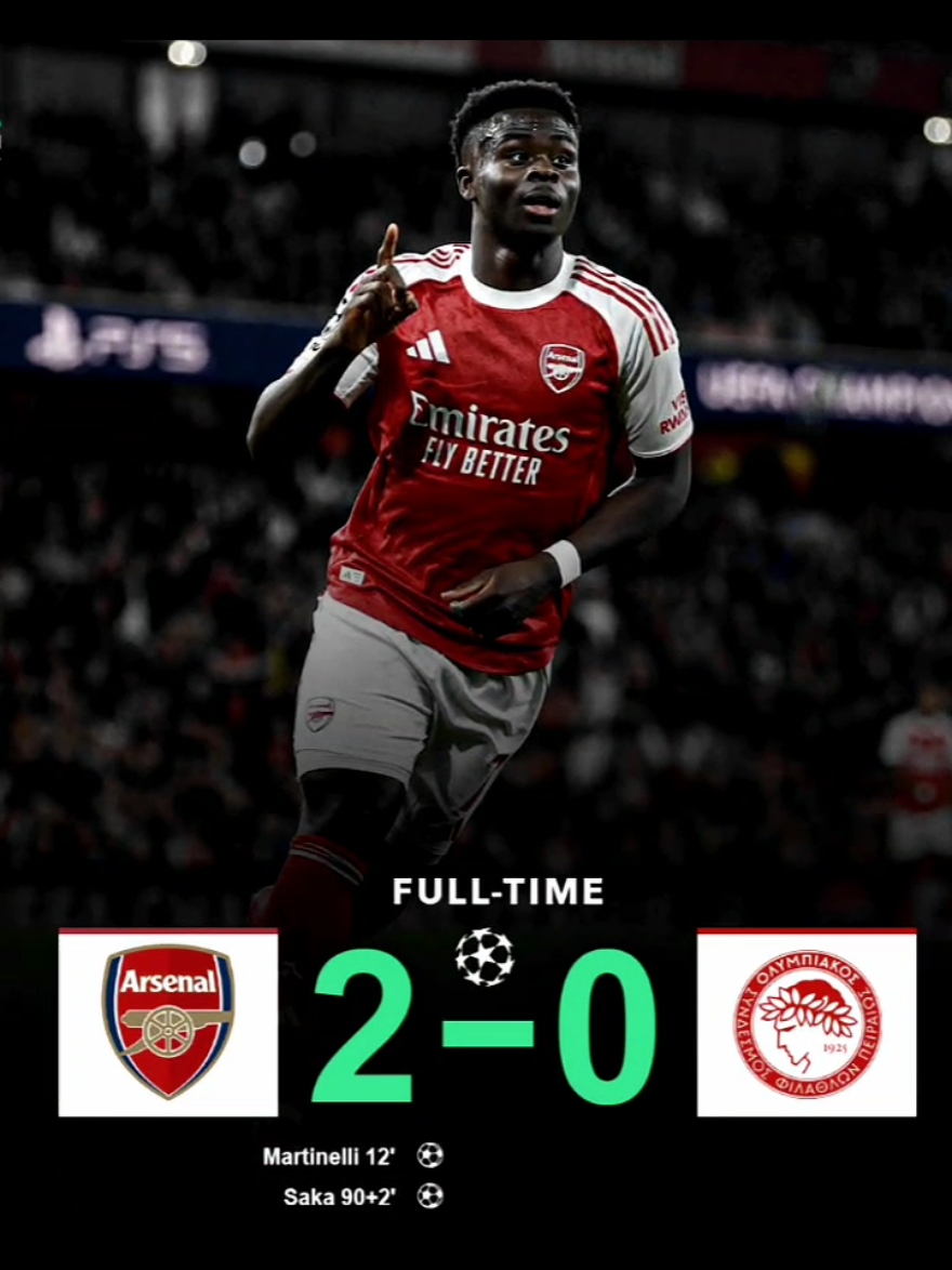 Arsenal 2-0Olympiacos #football #arsenal #olympiacos #fypシ゚ #CapCut 