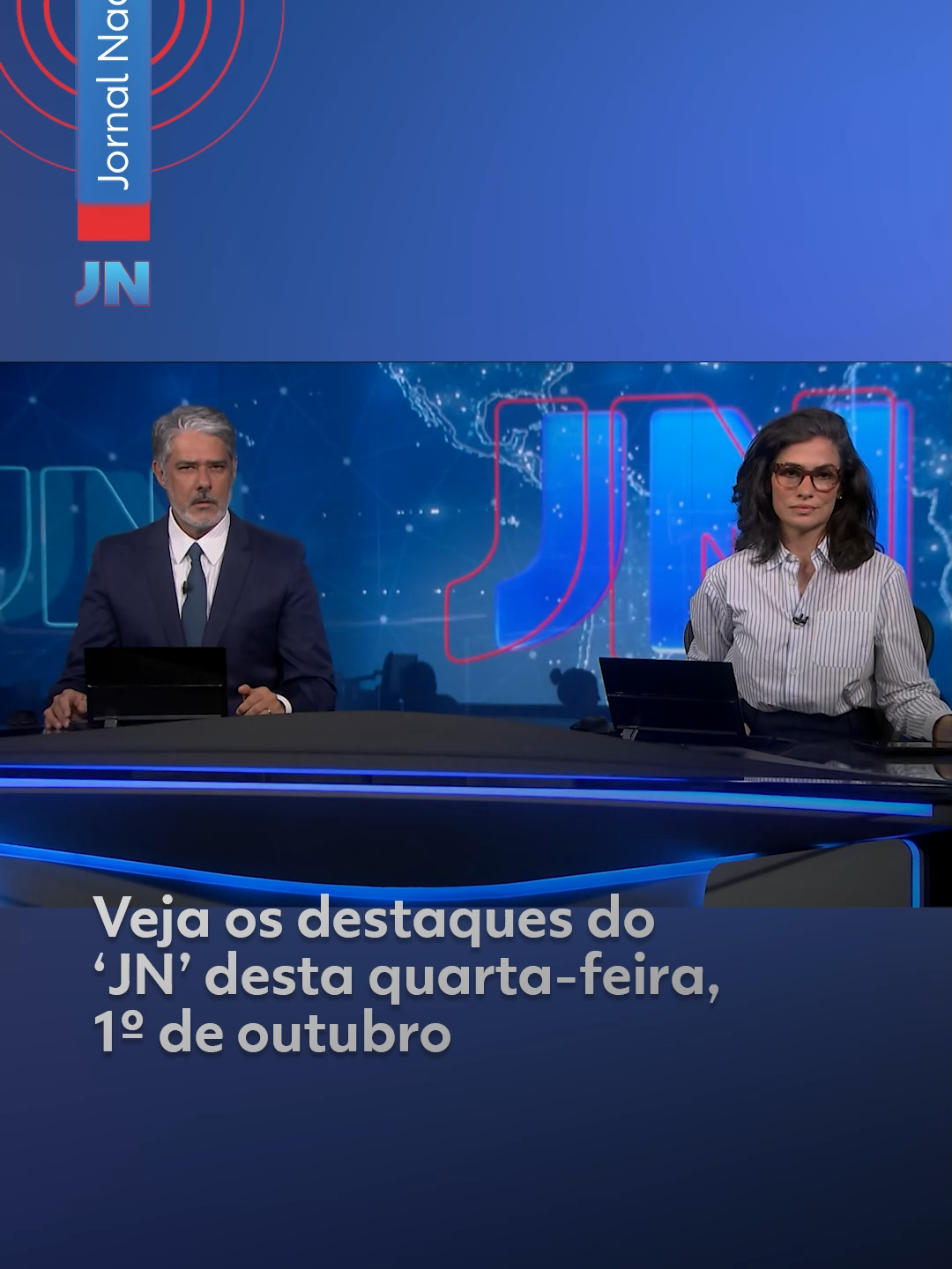 Veja os destaques do #JornalNacional desta quarta-feira, 1º de outubro. #g1 #JN #tiktoknotícias