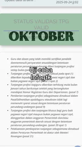 infogtk sudah tidak uji coba validasi lagi #infogtkvalid #tw3 #sertifikasiguru #infogtk #CapCut 