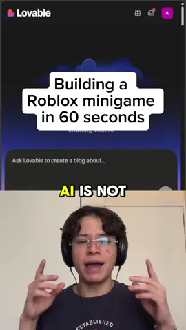 AI is not even that op (it is) // building Roblox mini games in 60 seconds