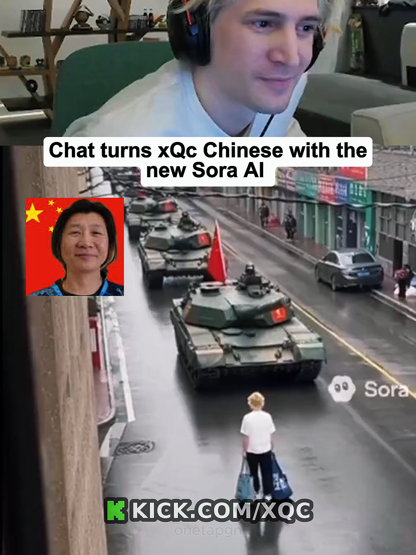xQcs chat turn him Chinese with new Sora AI 😭💀 xQxi #xqc #viral #trending #memes #streamer  Watch xqc live at kick.com/xqc