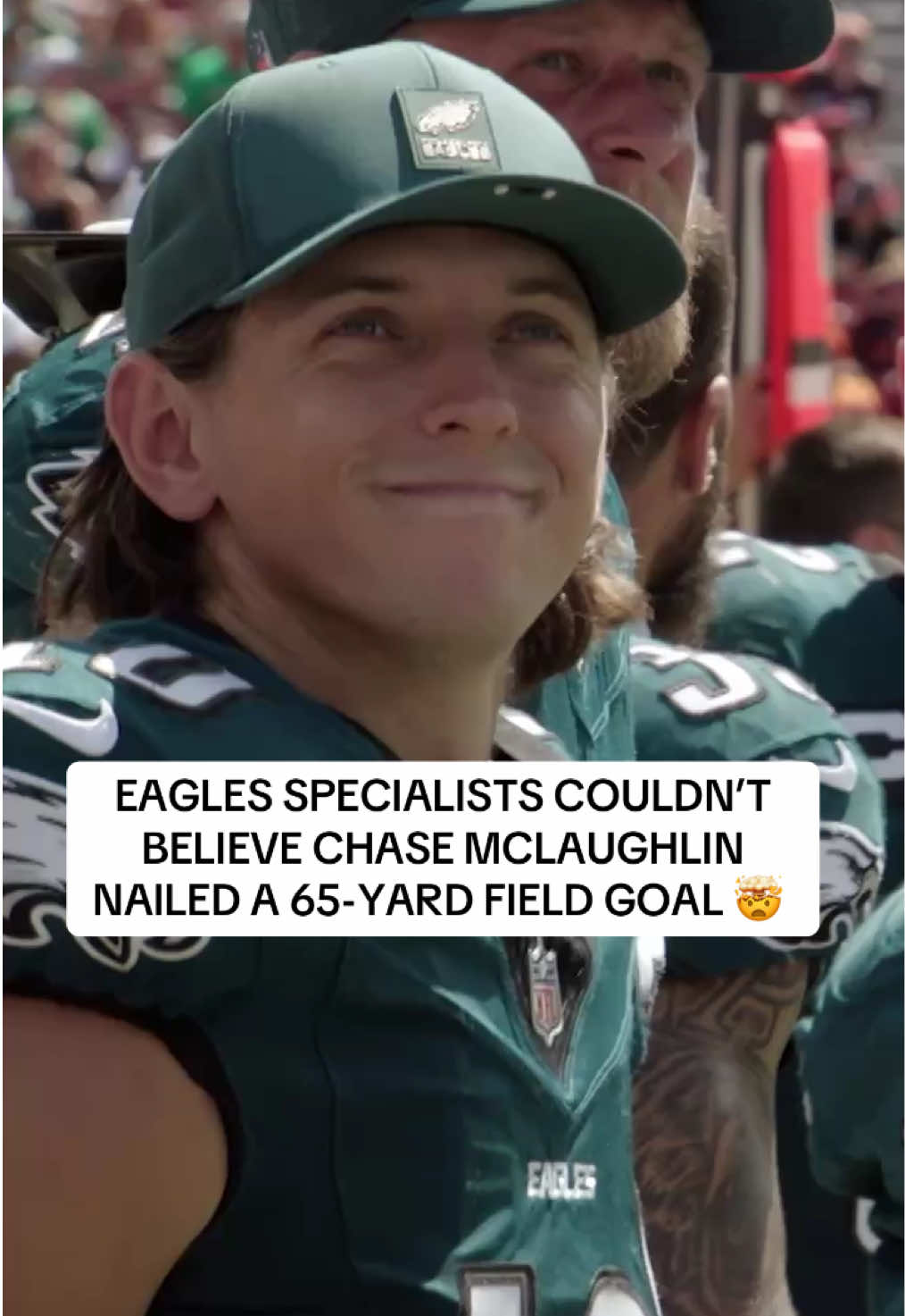 #chasemclaughlin has a leg of steel 🦿 #nfl #tampabaybuccaneers #philadelphiaeagles #micdup