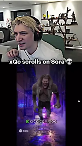xQc scrolls on Sora AI 😭 #xqc #sora 
