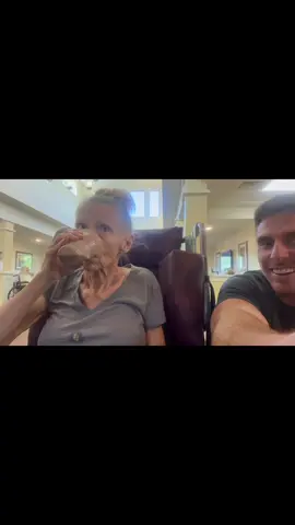 My mom is a #badass   She stopped eating for a few days, and slept for days. Now is perked back up and eating like a champ. This was her SECOND ensure for lunch. Dementia is a wild disease #falzheimerdisease #fdementia #alzheimersawareness 