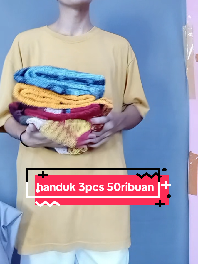 ganti handuk kalian dengan handuk murah meriah inii guyss #promoseruweekend #tiktokaffiliate #handuk3pcs #handukmandi #promo 