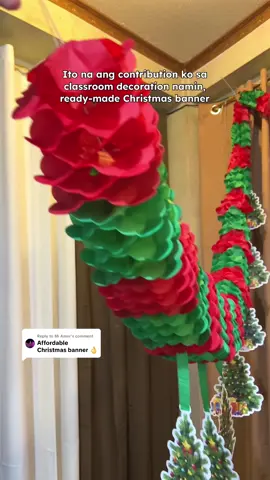 Replying to @Mi Amor Affordable Christmas decoration, Christmas banner ✨ #christmasbanner #christmasdecor #christmas 