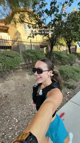 First run outside in Vegas in a HOT minute 🥳 any guesses what my next goal is?? I’ll be using @Runna (code: erica2) to train!! #runnergirlie #Running #marathonrunner #runningvlog #runningtips 