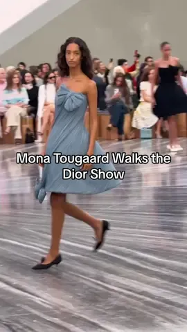 #MonaTougaard walks the #Dior Spring 2026 show at #Pfw. 
