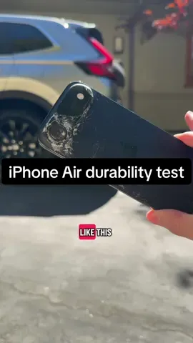 iPhone Air has NO right being this strong. #iphoneair #durabilitytest #iphone17 