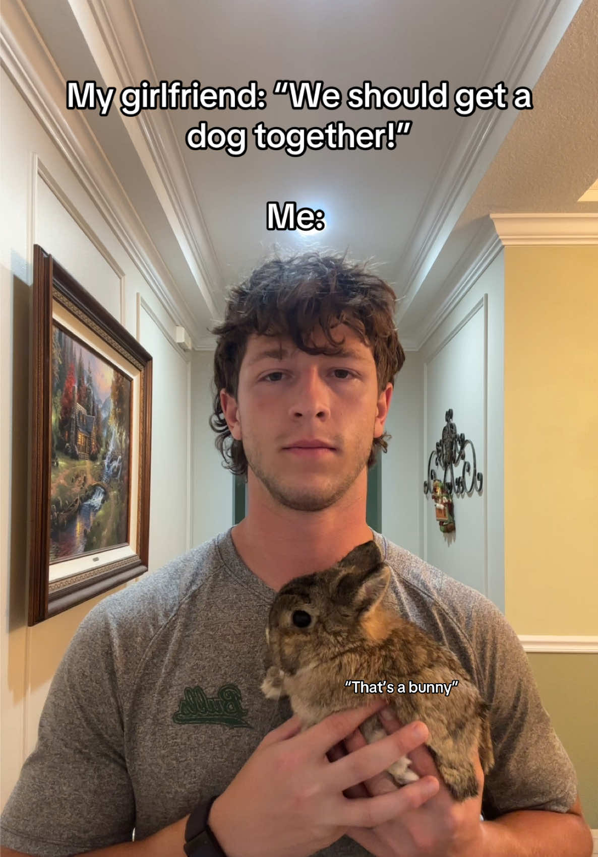 Got a second bunny instead of a dog 😂😭 #pet #bunny #rabbit #Relationship #couple