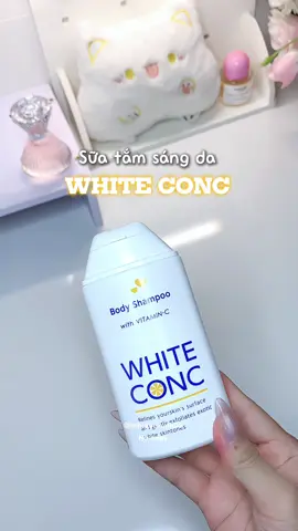 Sữa tắm hỗ trợ nhả nắng, sáng da WHITE CONC, thử liền nha cả nhà🛍️🛍️🛍️ #whiteconc #suatamsangda #trangda #suatam #viral 