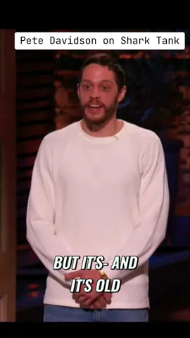 Pete Davidson on Shark Tank showcasing Doublesoul product