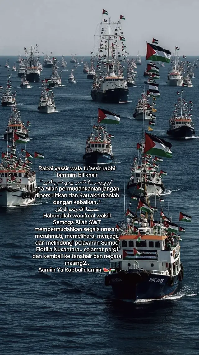 Aamiin Ya Rabbal’alamiin.🤲🏻  #freepalestine #gaza #sumudflotilla #fyp #foryoupage 