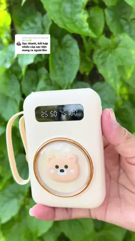 Trả lời @Tạp hoá Nia Nia 🍀 yuwEl phi Dự phòng Mini sạc nhanh và pD 20w Mđi kèm 4 dây sạc dung lượng 20000mah#xunghuong #tiktok 