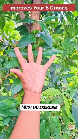 # MUST DO EXERCISE IMPROVES YOUR 5 ORGANS Every Morning To 5 Minutes the index finger the middle finger in the heart the wing finger lungs and kidney #viralvideo #viraltiktok #100 k follower #foryoupage @tiktok creators 