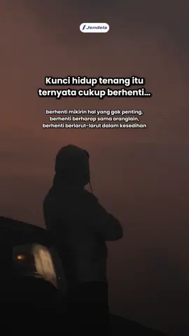 Kunci hidup tenang itu cuman berhenti… #becalmbehappy #tenang #sefhelp #bukuselfimprovement #acceptwithadaptive 