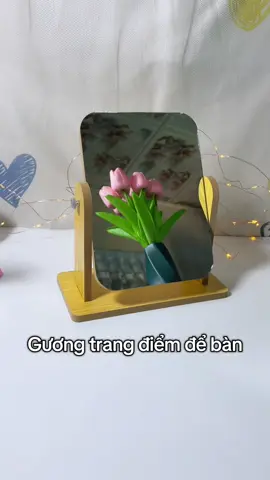 Gương trang điểm để bàn bằng gỗ này xịn mà giá quá hời rồi #guongtrangdiem #guongdeban #guongdecor #xuhuongtiktok #xuhuong 