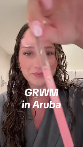 get ready with meeee #aruba #grwm #travel 