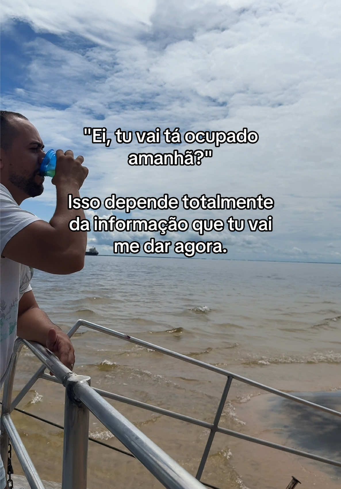 Depende muito do q tu vai pedir #humor #ocupado #meme #viral #santarem 
