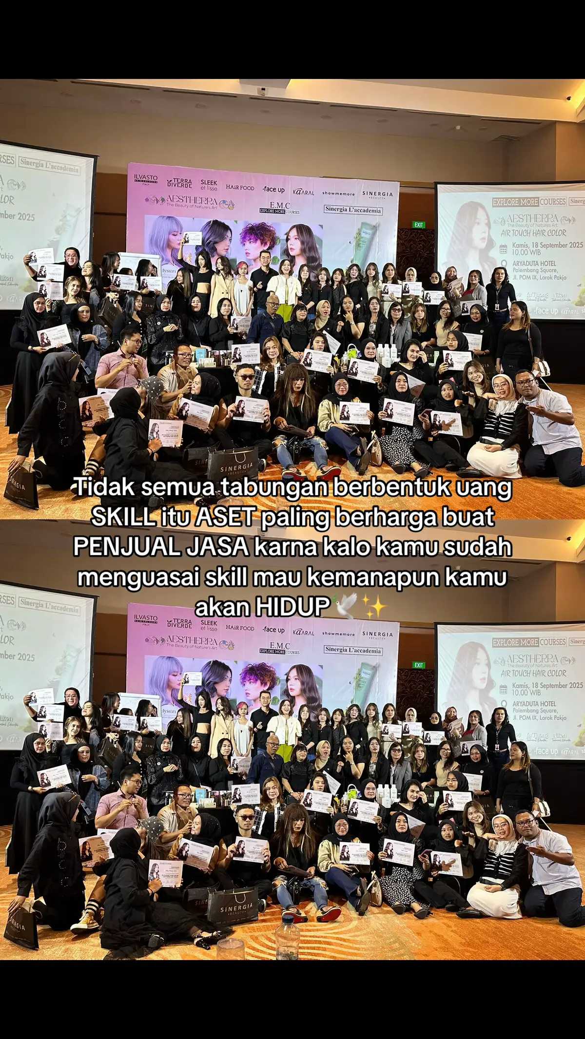 #seminarsalon #ilvastohaircolors #salonpalembang #fyp 