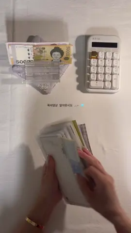 오랜만에 폭파 .ᐟ.ᐟ 💵💸  . . . . . #cashstuffing #savemoney #asmr #현금생활 #현금챌린지 