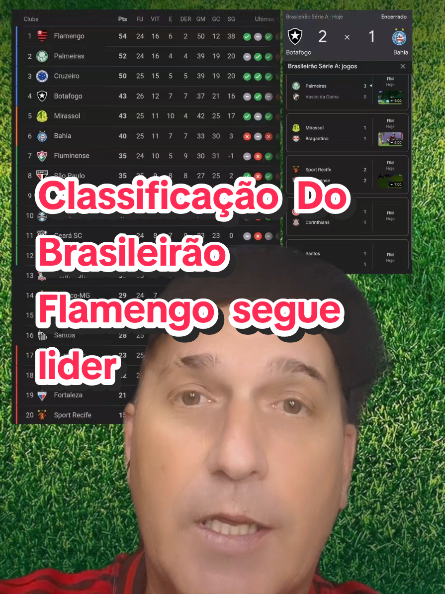 CLASSIFICAÇÃO DO BRASILEIRÃO  #flamengo #palmeiras #cruzeir#botafogo
