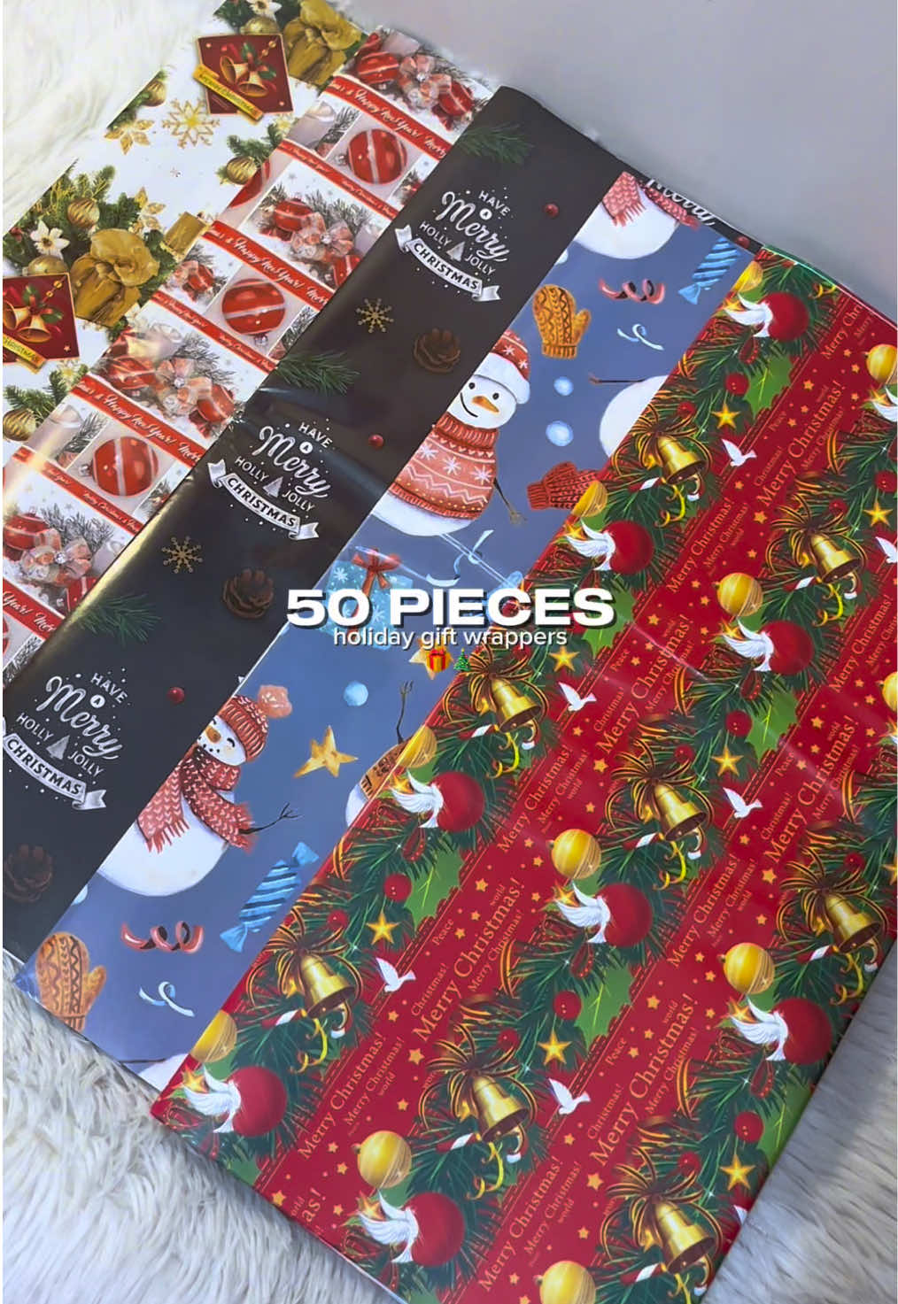 part 1387| grabe ang mura talaga dito bumili ng Christmas gift wrappers!! 50 pieces na (4 isa lang)🎁🎄 #giftwrapper #christmasgiftwrapping #wrapper #christmasgiftwrapper #recosbyella🔎 