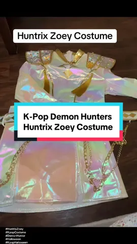 Grab your costume before they sell out! Check the 🔗 in my bio for all the accessories to complete this look! #HuntrixZoey #KpopCostume #DemonHunter #Halloween #KpopHalloween