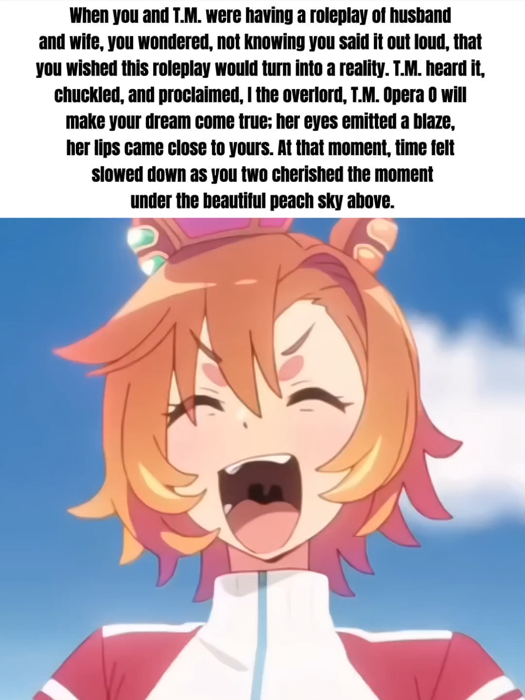 Uhhh to be loved by T.M Opera  is indeed the moment I'd cherished  #relatable #tmoperao #fyp #trending #umamusume 