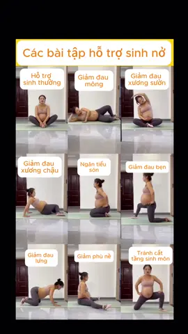 Các bài tập hỗ trợ sinh nở cho mẹ bầu những tháng cuối thai kỳ!Ba lưu vào cho mẹ tập nhé #xuhuongtiktok #mebauxaykenh #đồng_hành_cùng_con 