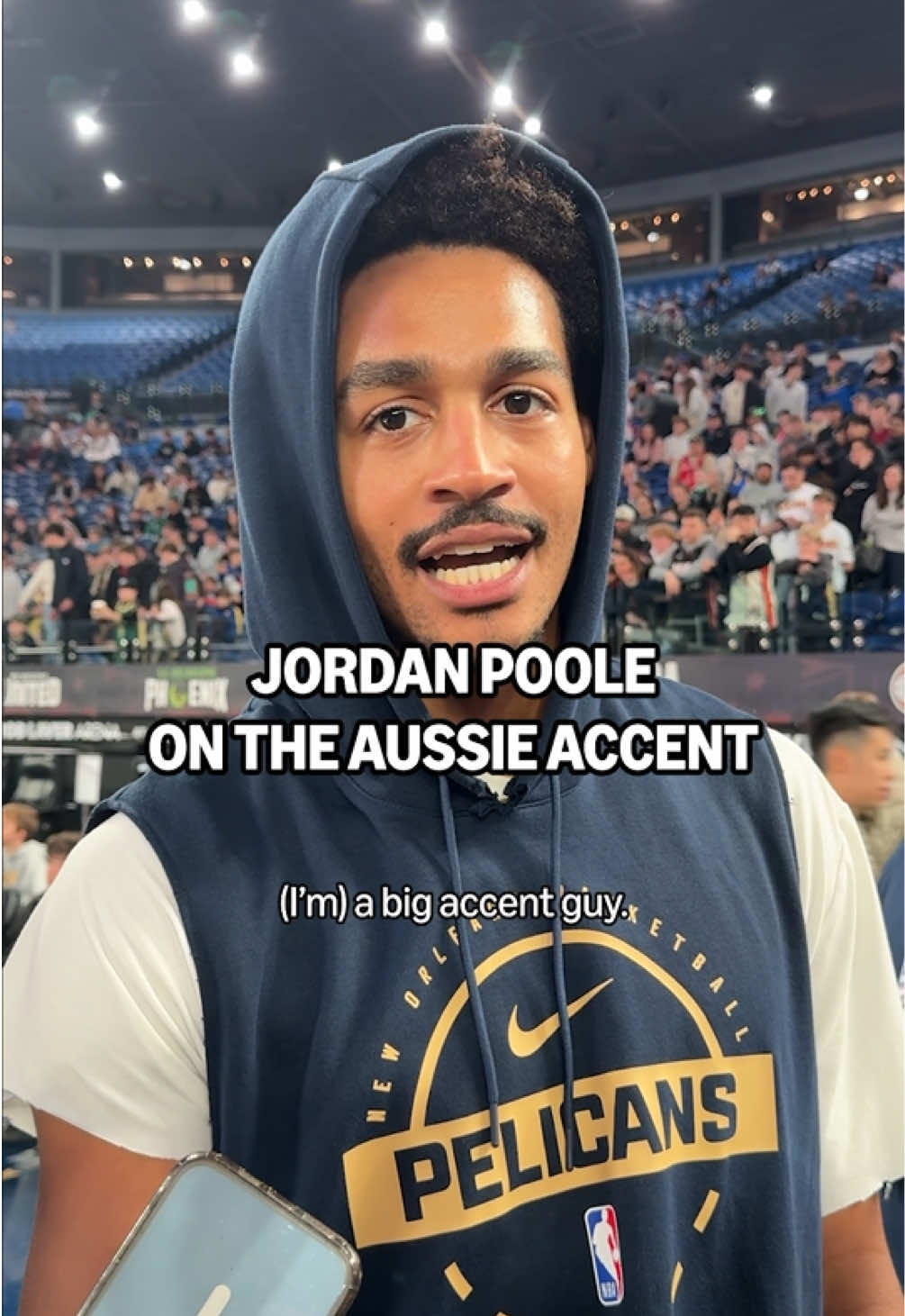 What do you think of Jordan Poole's Australian accent? 🗣️🇦🇺🏀 #NBA #Pelicans #ZionWilliamson #JordanPoole #NBAxNBL  
